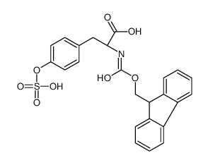 N-[(9H-芴-9-基甲氧基)羰基]-O-(羟基磺酰基)-L-酪氨酸结构式