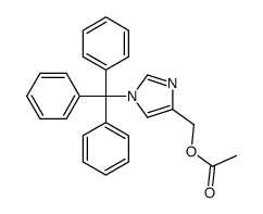 4-(乙酰氧基甲基)-1-(三苯基甲基)咪唑结构式