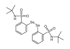 N-tert-butyl-2-[[2-(tert-butylsulfamoyl)phenyl]diselanyl]benzenesulfonamide结构式