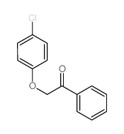 2-(4-chlorophenoxy)-1-phenyl-ethanone Structure