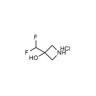 3-(二氟甲基)氮杂环丁烷-3-醇盐酸盐结构式