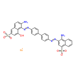 disodium,5-[2-[4-[4-[(1-amino-4-sulfonatonaphthalen-2-yl)diazenyl]phenyl]phenyl]hydrazinyl]-6-imino-4-oxonaphthalene-2-sulfonate Structure