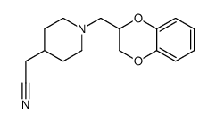 2-(1-((2,3-二氢苯并[b][1,4]二噁英-2-基)甲基)哌啶-4-基)乙腈结构式