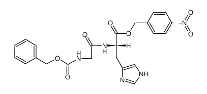 4-nitrobenzyl ((benzyloxy)carbonyl)glycyl-L-histidinate结构式