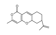 (5As,7s)-7-异丙烯基-3-甲基-6,7,8,9-四氢-5ah-吡喃并[4,3-b]色烯-1-酮结构式