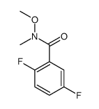 2,5-difluoro-N-methoxy-N-methylbenzamide Structure