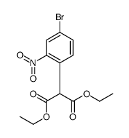diethyl 2-(4-bromo-2-nitrophenyl)propanedioate结构式