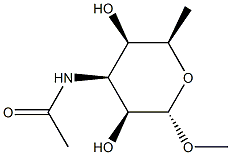 Methyl 3-(acetylamino)-3,6-dideoxy-α-D-talopyranoside Structure
