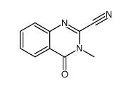3-methyl-4-oxo-3,4-dihydroquinazoline-2-carbonitrile结构式