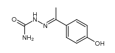 4-hydroxyacetophenone semicarbazone Structure
