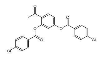 2',4'-bis(4-chlorobenzoyloxy)acetophenone结构式