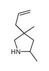 2,4-dimethyl-4-prop-2-enylpyrrolidine Structure