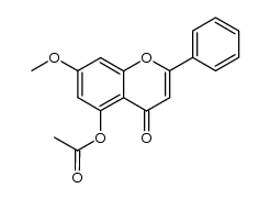 5-acetoxy-7-methoxyflavone Structure