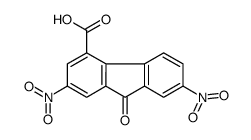 2,7-dinitro-9-oxofluorene-4-carboxylic acid结构式