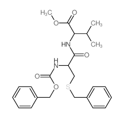 L-Valine,N-[N-[(phenylmethoxy)carbonyl]-S-(phenylmethyl)-L-cysteinyl]-, methyl ester(9CI) Structure