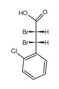 (2RS,3SR)-2,3-dibromo-3-(2-chlorophenyl)propanoic acid结构式