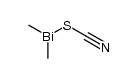 Dimethylwismut-thiocyanat Structure