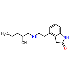 4-{2-[(2-Methylpentyl)amino]ethyl}-1,3-dihydro-2H-indol-2-one Structure