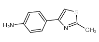 4-(2-甲基-1,3-噻唑-4-基)苯胺结构式