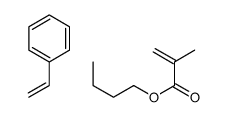 2-甲基-2-丙烯酸丁酯与苯乙烯的聚合物结构式