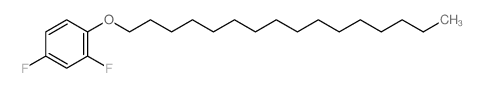 Benzene,2,4-difluoro-1-(hexadecyloxy)-结构式