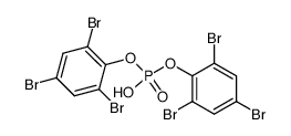 bis(2,4,6-tribromophenyl) hydrogen phosphate Structure