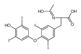 N-乙酰基L-甲状腺素结构式