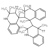 Poly(1,2-dihydro-2,2,4-trimethylquinoline) Structure
