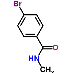 N-甲基-4-溴苯甲酰胺结构式