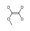 methyl vinyl-d3 ether Structure