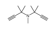 N,2-dimethyl-N-(2-methylbut-3-yn-2-yl)but-3-yn-2-amine结构式