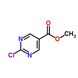 2-氯嘧啶-5-羧酸甲酯结构式