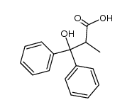 3,3-diphenyl-3-hydroxy-2-methylpropionic acid结构式