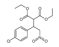 diethyl 2-[1-(4-chlorophenyl)-2-nitro-ethyl]propanedioate结构式