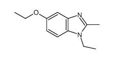 (9ci)-5-乙氧基-1-乙基-2-甲基-1H-苯并咪唑结构式
