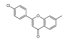 2-(4-chlorophenyl)-7-methylchromen-4-one结构式