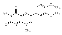 8-(3,4-dimethoxyphenyl)-4,10-dimethyl-2,4,7,9,10-pentazabicyclo[4.4.0]deca-1,6,8-triene-3,5-dione结构式