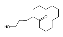 2-(3-hydroxypropyl)cyclododecan-1-one Structure