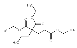 2-丙基-2-(乙氧羰基)戊二酸二乙酯结构式