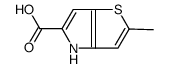 2-甲基-4H-噻吩并(3,2-b)吡咯-5-羧酸结构式