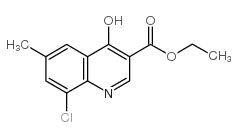 8-氯-4-羟基-6-甲基喹啉-3-羧酸乙酯结构式