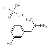 Phenol, 3-[ (1-methylhydrazino)methyl]-, phosphate (1:1) (salt) structure