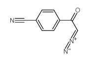 Benzonitrile,4-(2-diazoacetyl)-结构式