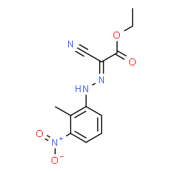 ethyl cyano[(2-methyl-3-nitrophenyl)hydrazono]acetate Structure