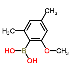 2,4-Dimethyl-6-methoxyphenylboronic acid Structure
