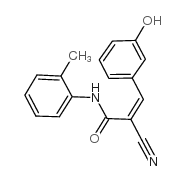 2-cyano-3-(3-hydroxyphenyl)-N-(2-methylphenyl)prop-2-enamide结构式