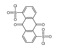 9,10-Dihydro-9,10-dioxo-1,5-anthracenedisulfonyl chloride结构式
