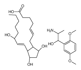 2-amino-1-(2,5-dimethoxyphenyl)propan-1-ol,(Z)-7-[(1R,2R,3R,5S)-3,5-dihydroxy-2-[(E,3S)-3-hydroxyoct-1-enyl]cyclopentyl]hept-5-enoic acid Structure