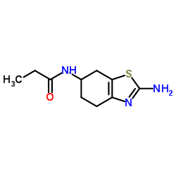 N-(2-氨基-4,5,6,7-四氢苯并噻唑-6-基)-丙酰胺结构式