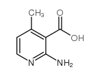 2-氨基-4-甲基吡啶-3-甲酸结构式